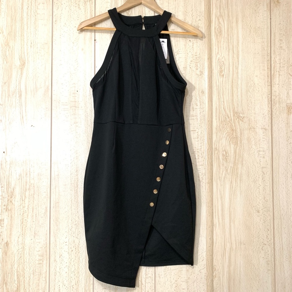 Entry women mini dress, Black Size L